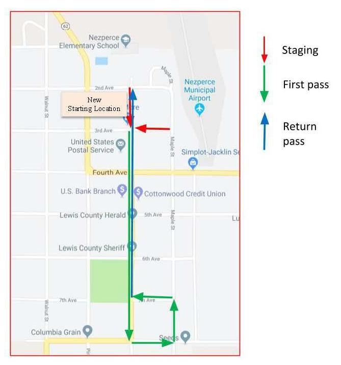 Prairie Day Parade route